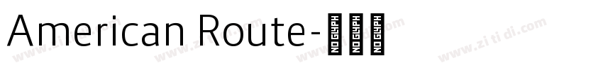American Route字体转换
